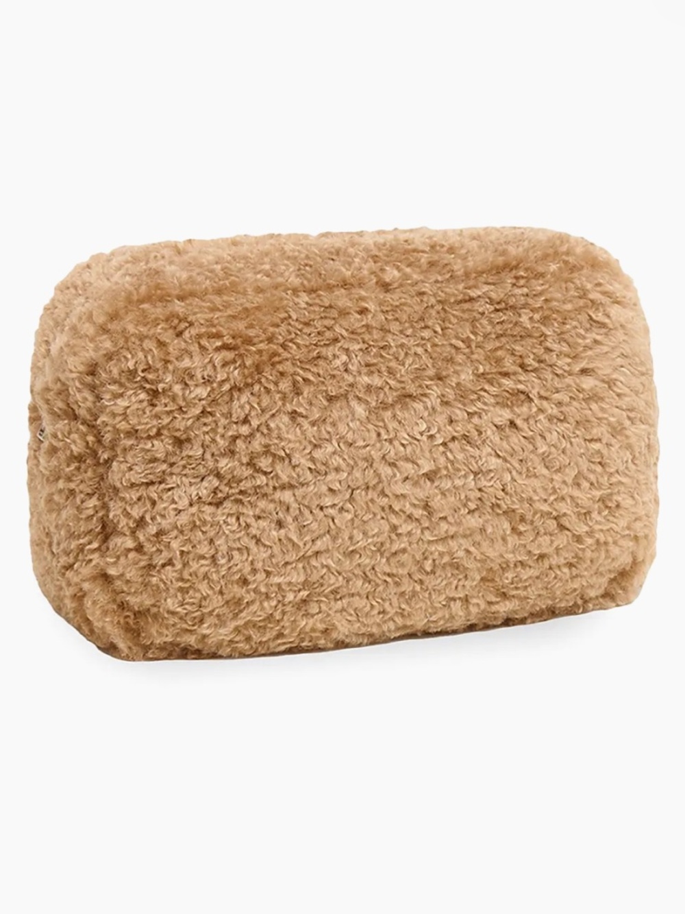 APPARIS Faux Fur Jumbo Noor Bouclette Pochette in Camel